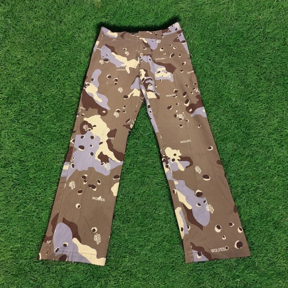 NFGU WolvesO Limited Edition Camo Pants Mens Size 30 Artist Collaboration‎